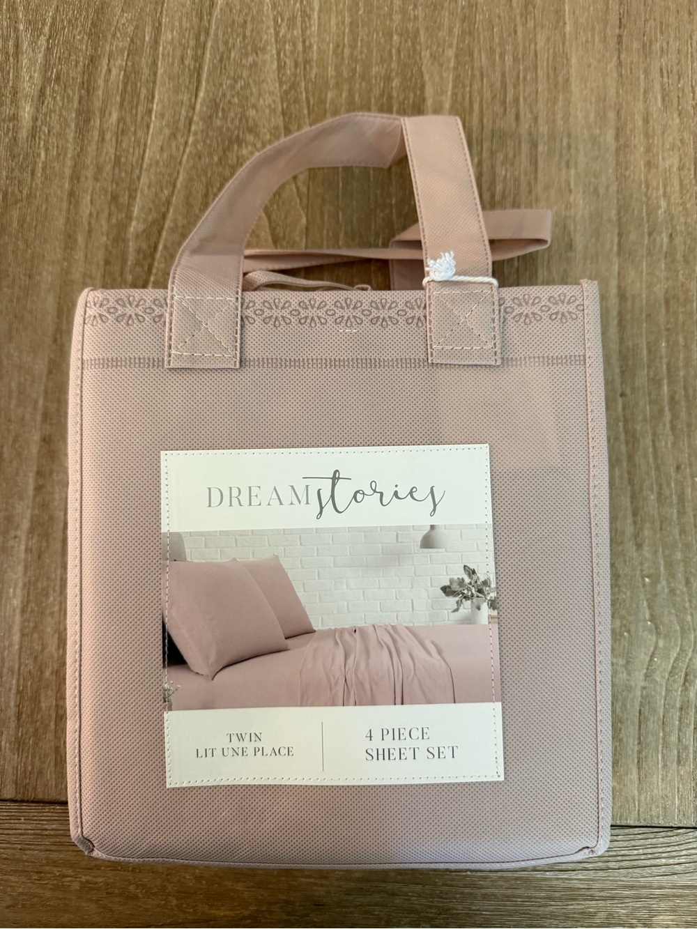 Dream Stories TWIN 4PC Extra Soft Sheet Set “Peony” Dusty Pink color NEW!